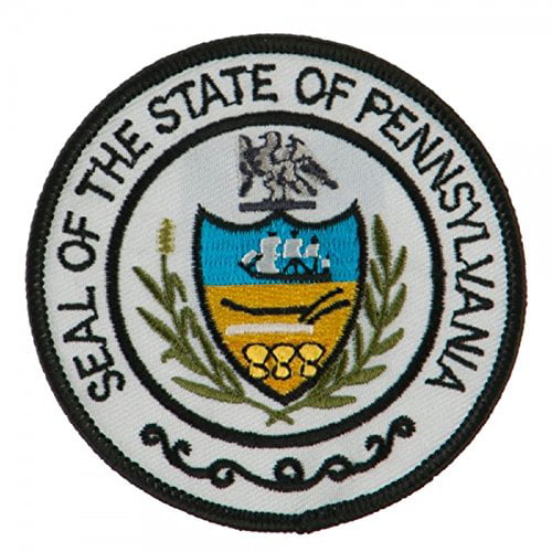 4 x PENNSYLVANIA STATE FLAG PATCH PATCHES IRON ON SEW ON NEW